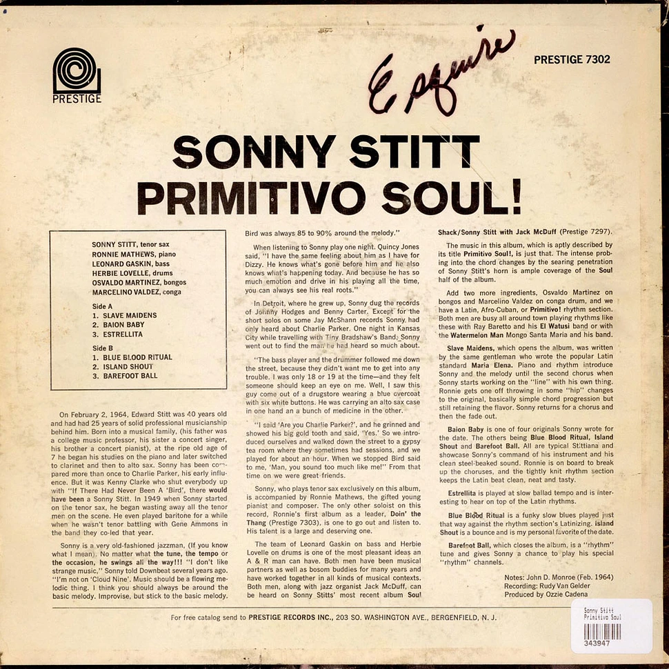 Sonny Stitt - Primitivo Soul