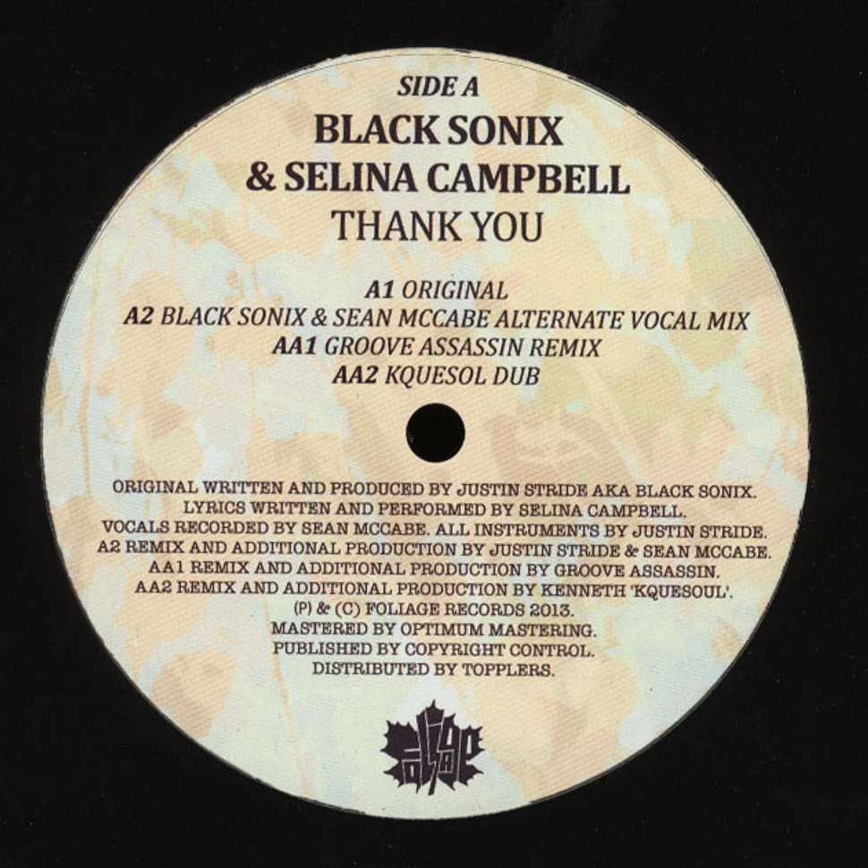 Black Sonix & Selina Campbell - Thank You