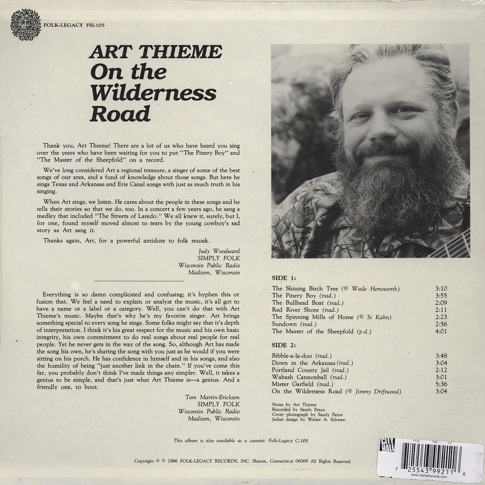 Art Thieme - On The Wilderness Road