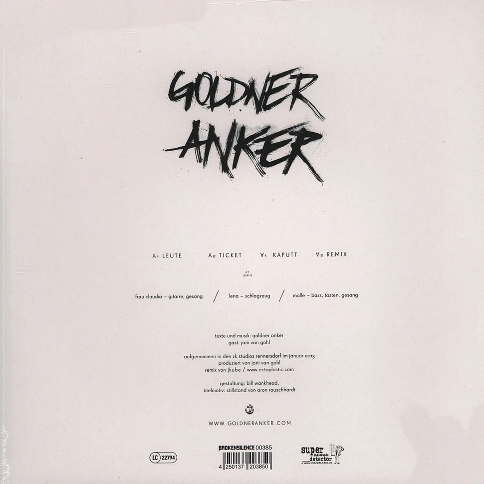 Goldner Anker - Jetzt Ist Es Kaputt EP