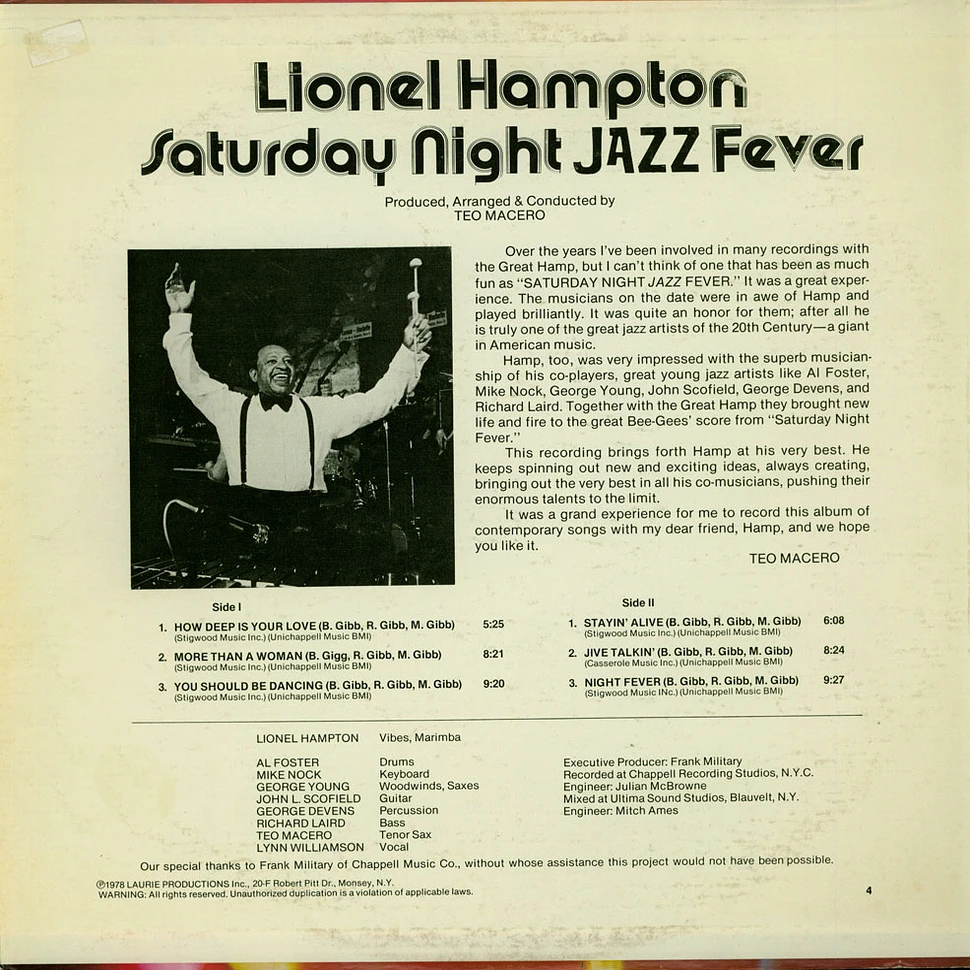 Lionel Hampton - Saturday Night Jazz Fever