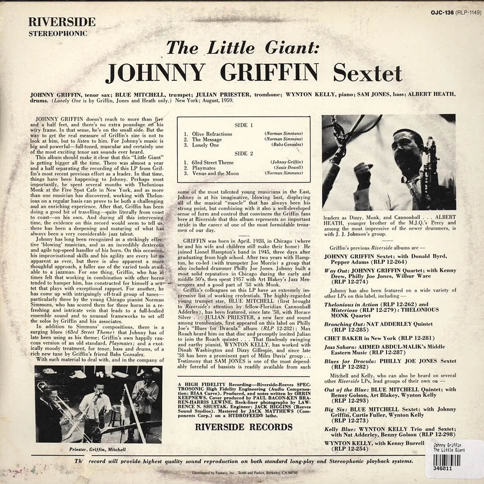Johnny Griffin - The Little Giant