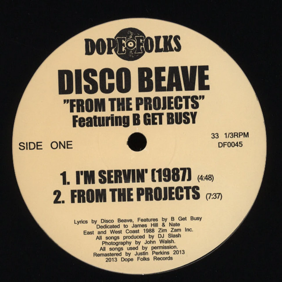 Disco Beave - From The Projects