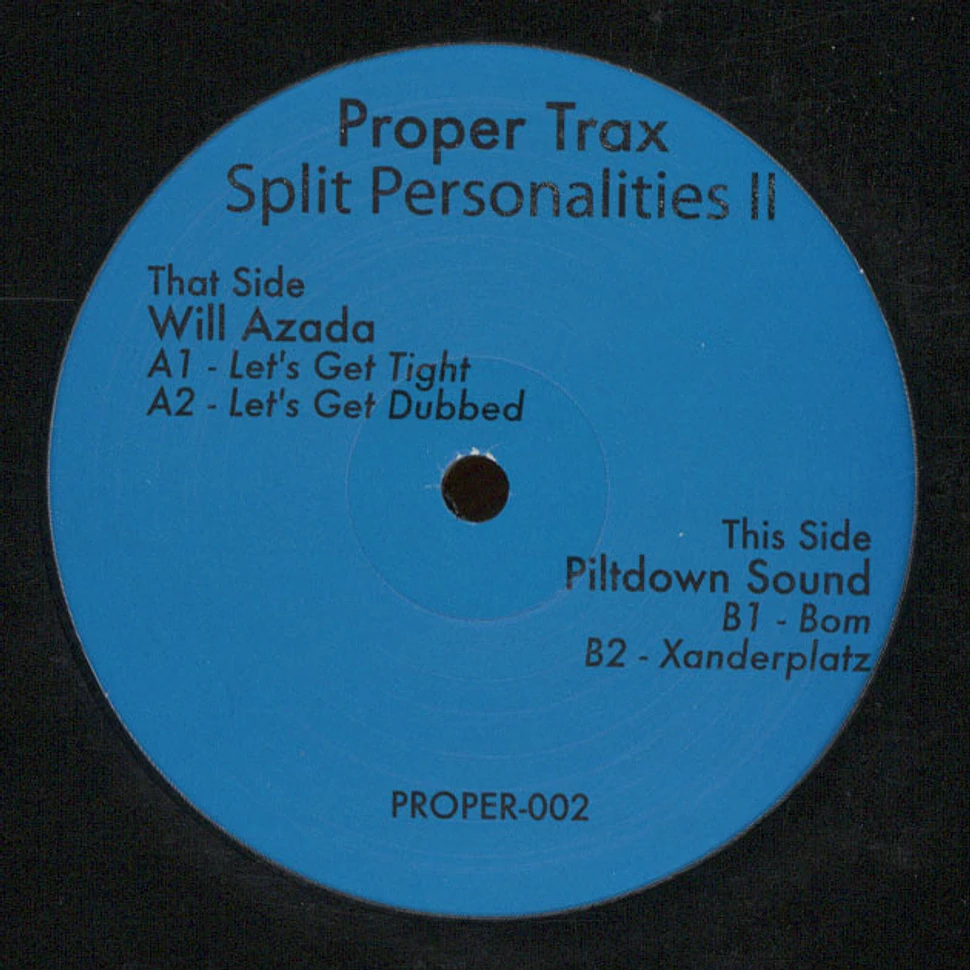Will Azada / Piltdown Sound - Split Personalities II