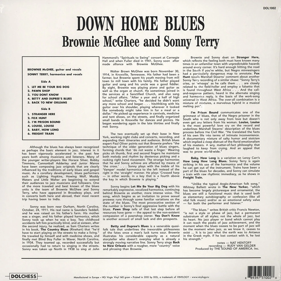 Brownie McGhee & Sonny Terry - Down Home Blues