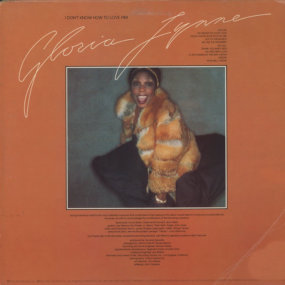 Gloria Lynne - I Don't Know How To Love Him