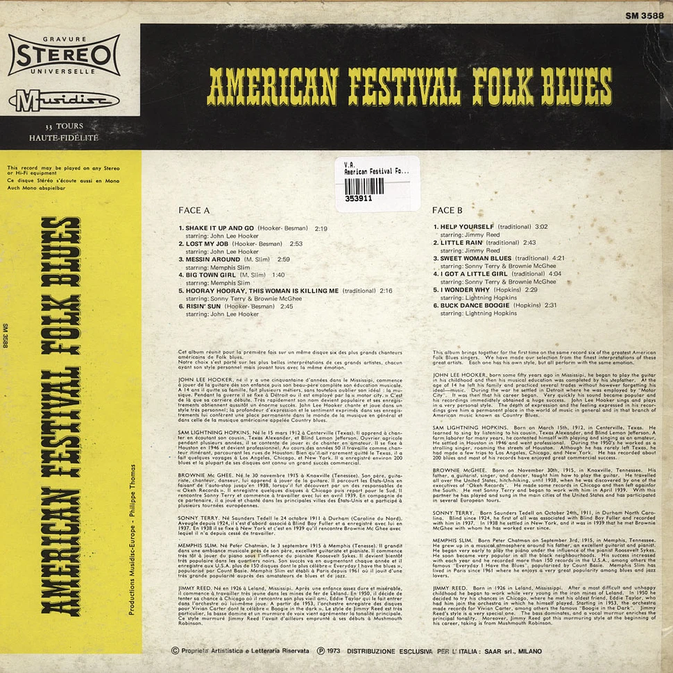 V.A. - American Festival Folk Blues