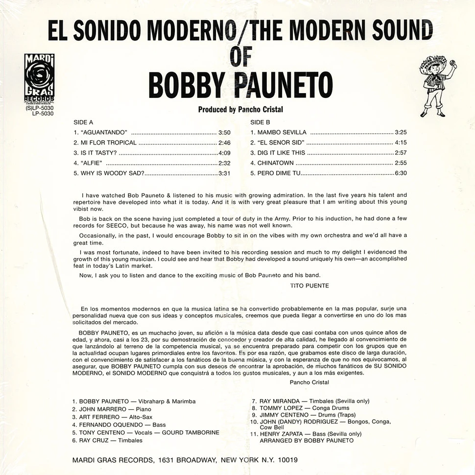 Bobby Vince Paunetto - El Sonido Moderno - The Modern Sound Of Bobby Pauneto
