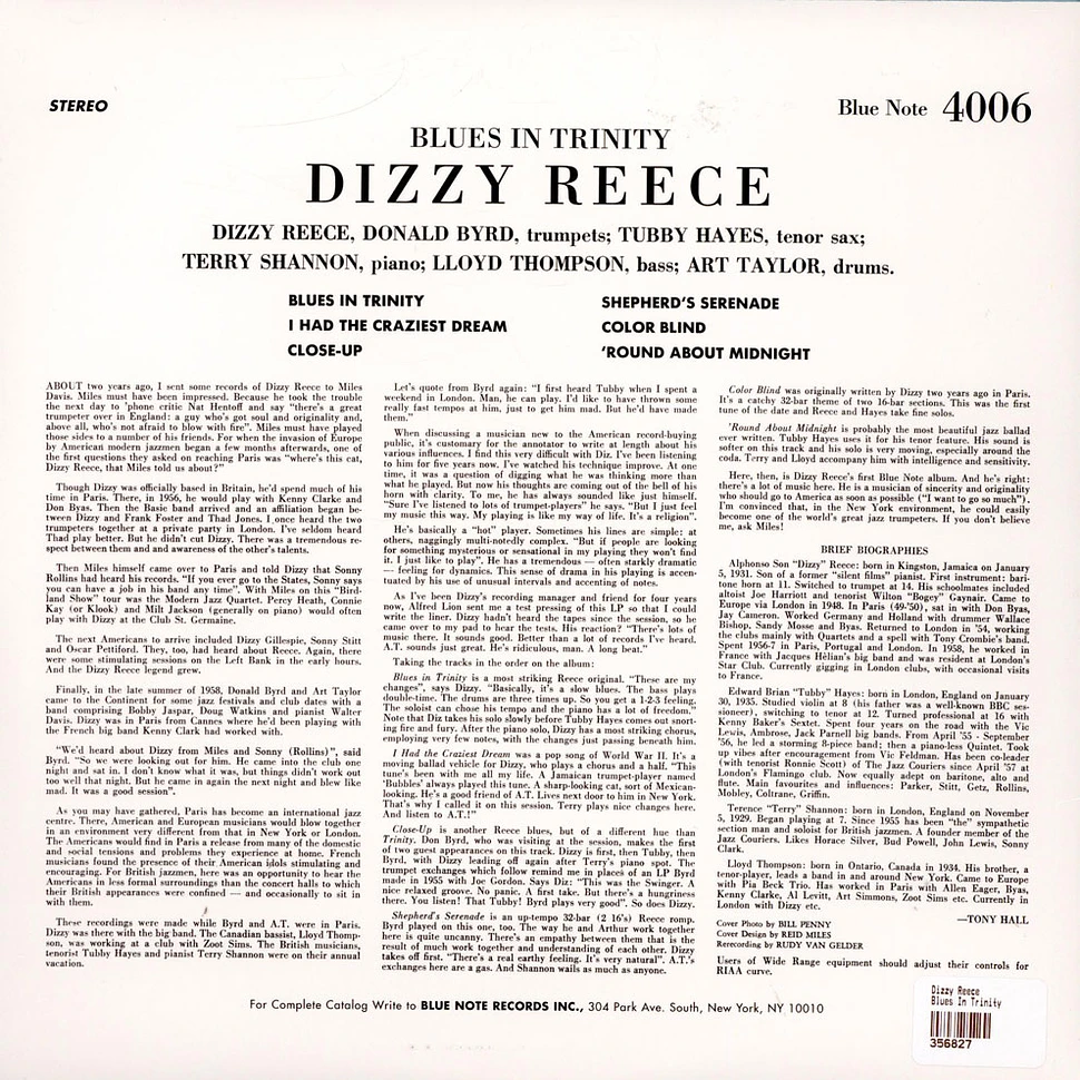 Dizzy Reece - Blues In Trinity