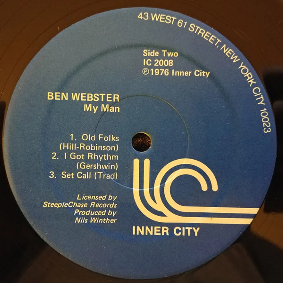 Ben Webster - My Man - Live At Montmartre 1973