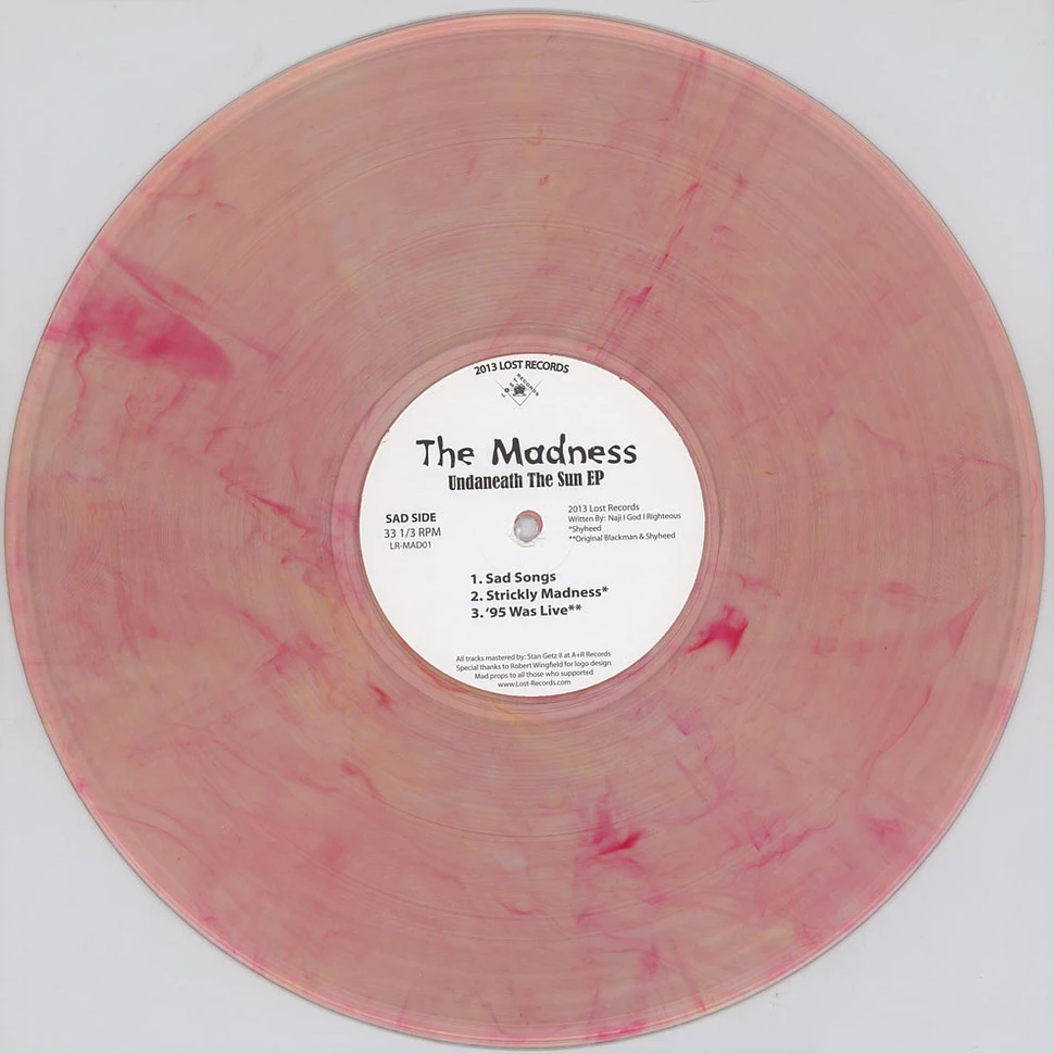 The Madness - Undaneath The Sun EP Colored Vinyl Edition