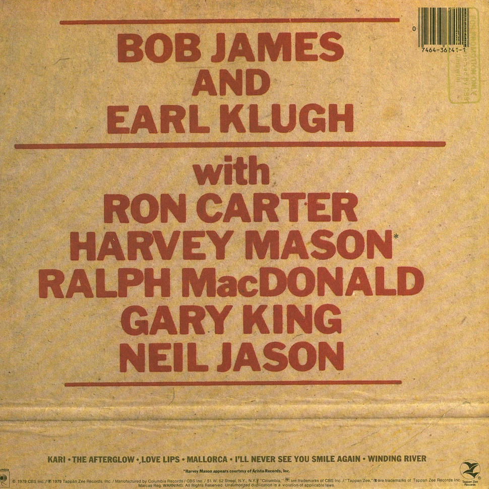 Bob James & Earl Klugh - One On One