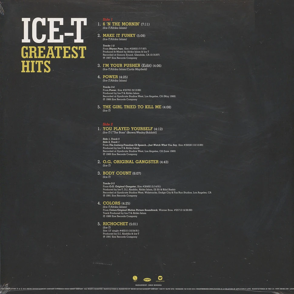 Ice-T - Greatest Hits