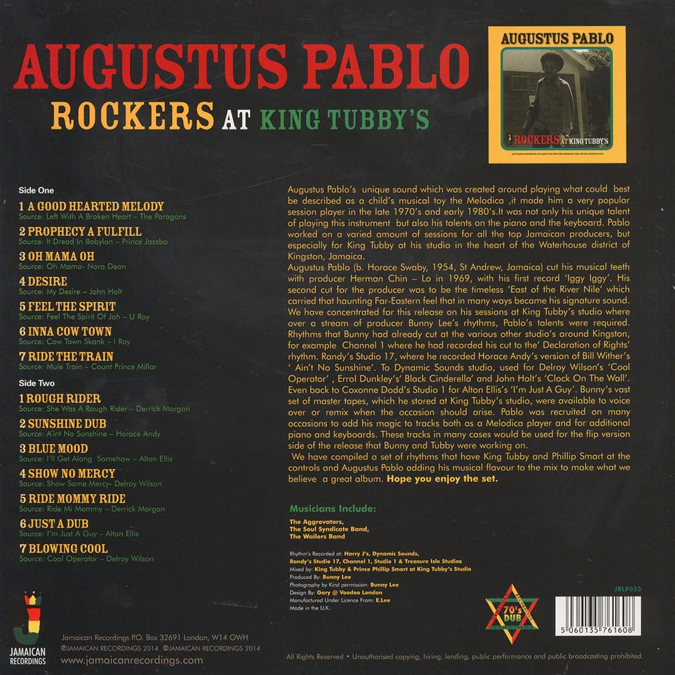 Augustus Pablo - Rockers At King Tubbys
