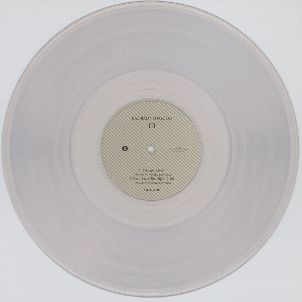 BBNG (BadBadNotGood) - III HHV Exclusive Clear Vinyl Edition