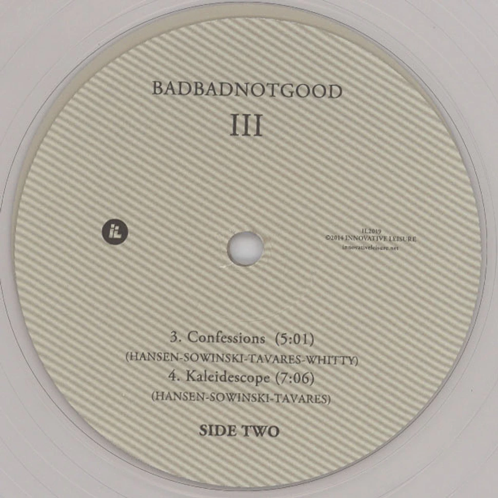 BBNG (BadBadNotGood) - III HHV Exclusive Clear Vinyl Edition