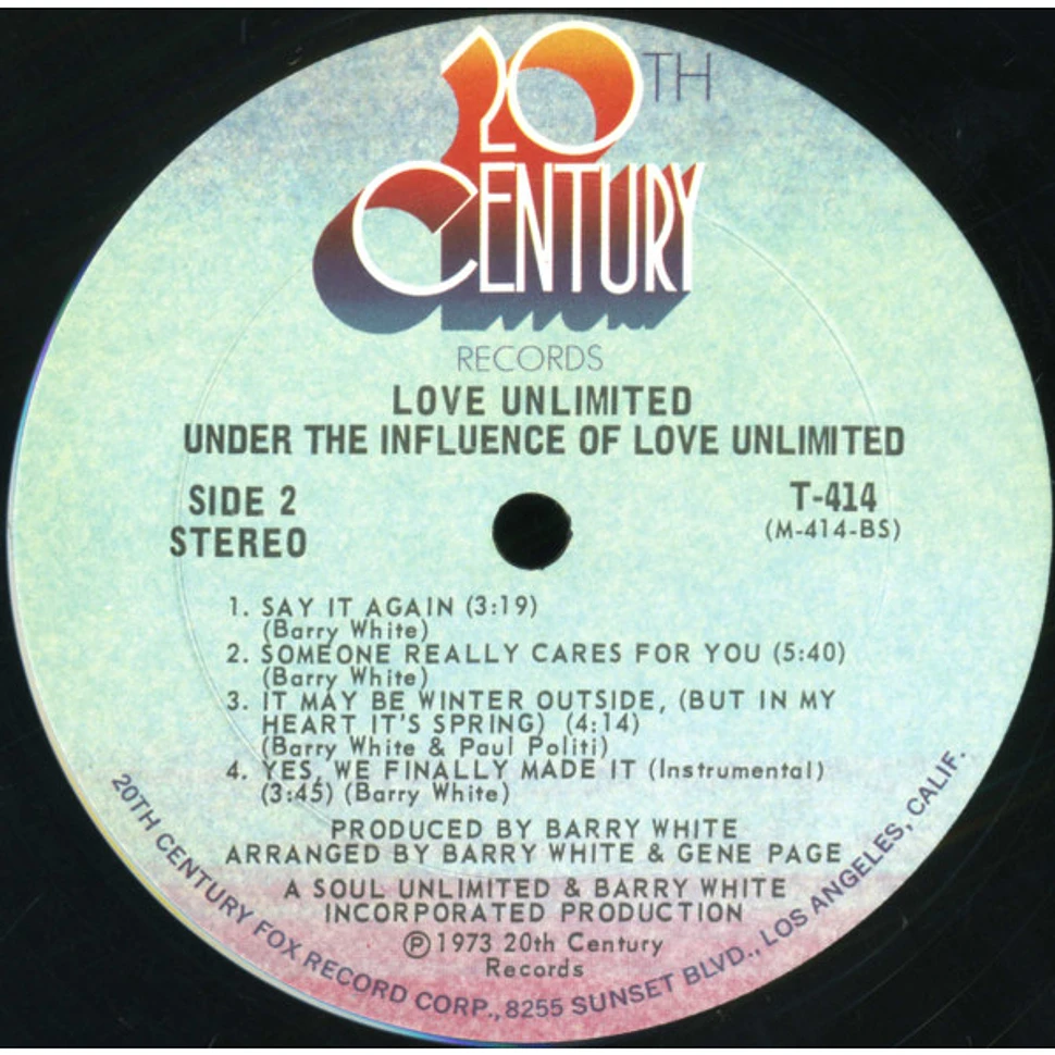 Love Unlimited - Under The Influence Of Love Unlimited