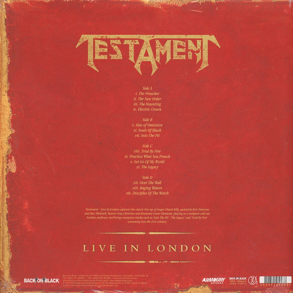 Testament - Live In London