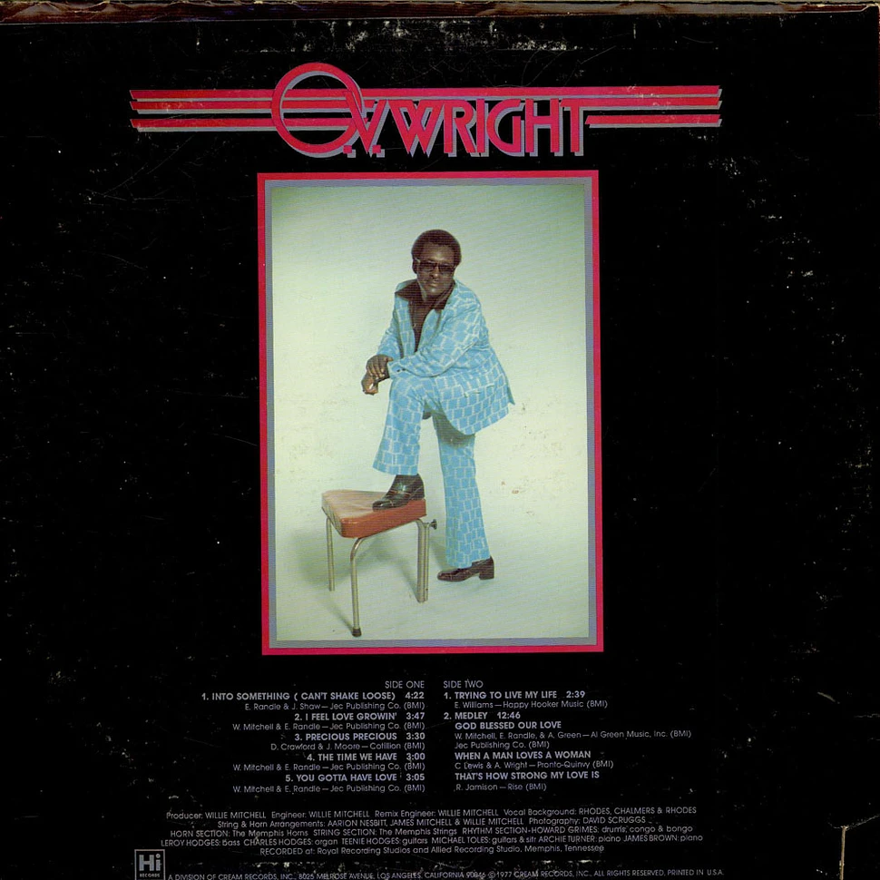 O.V. Wright - Into Something (Can't Shake Loose)