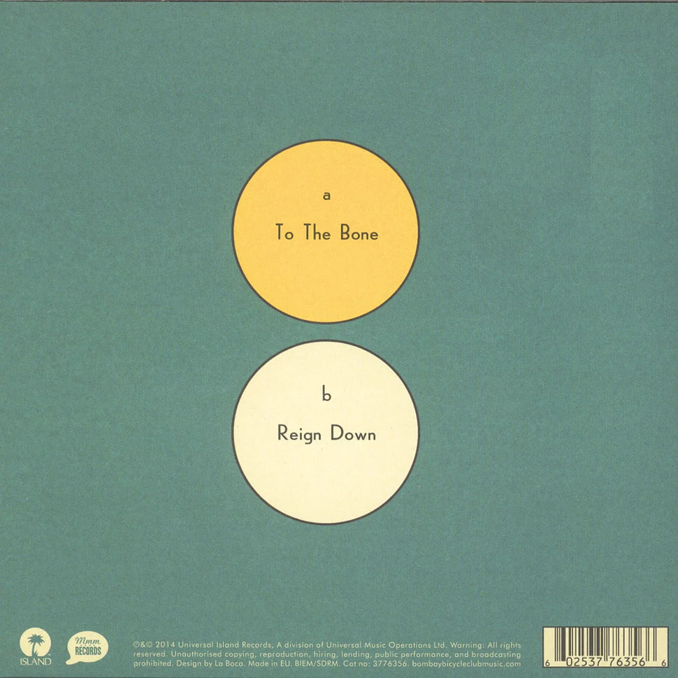 Bombay Bicycle Club - To The Bone / Reign Down
