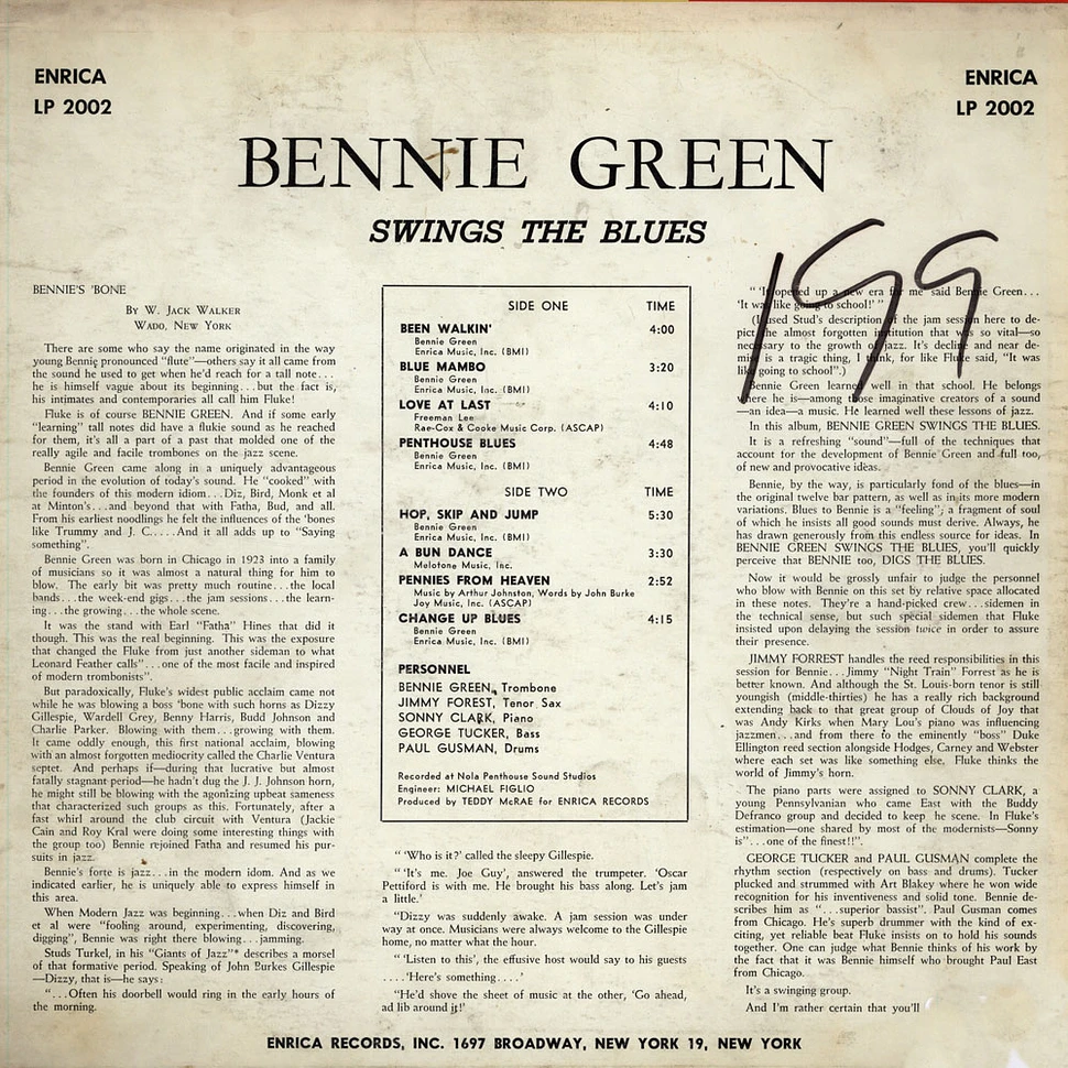 Bennie Green - Bennie Green Swings The Blues