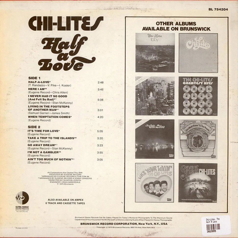 The Chi-Lites - Half A Love