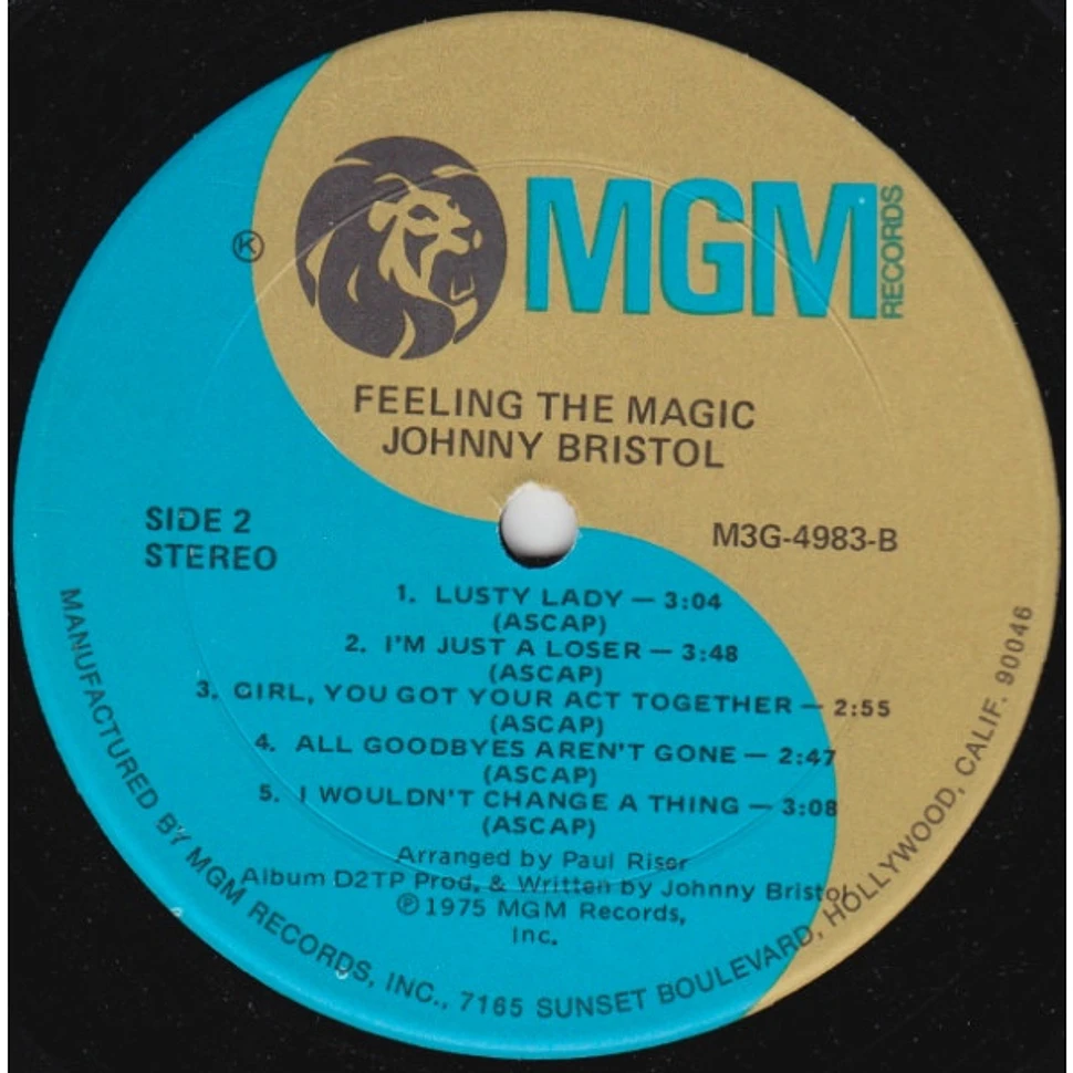 Johnny Bristol - Feeling The Magic