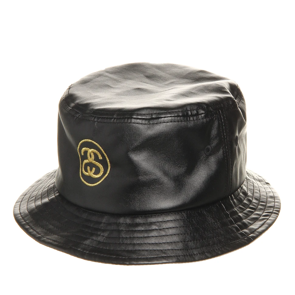 Stüssy - SS Link Leather Bucket Hat