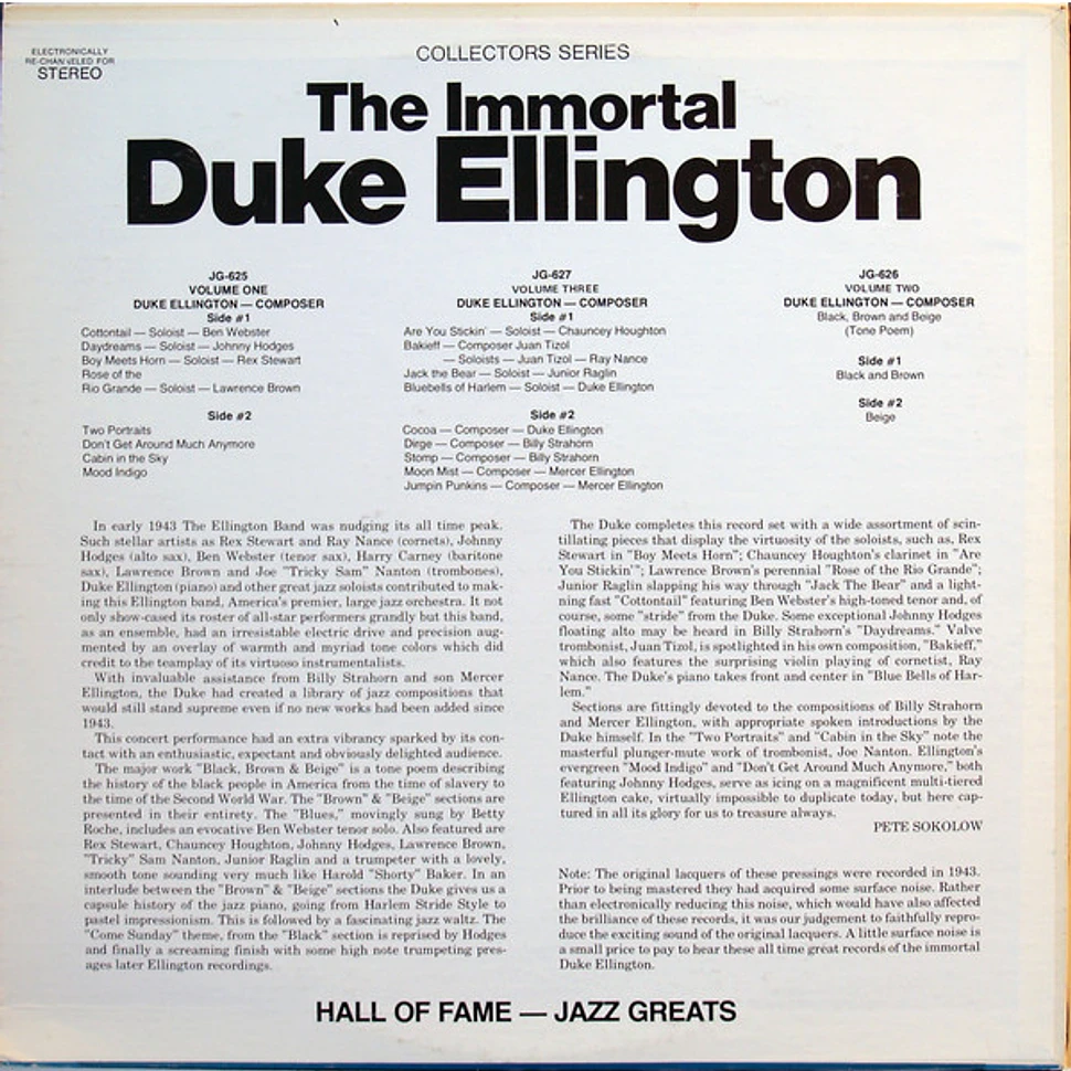 Duke Ellington - The Immortal Duke Ellington Vol. 1 Of 3