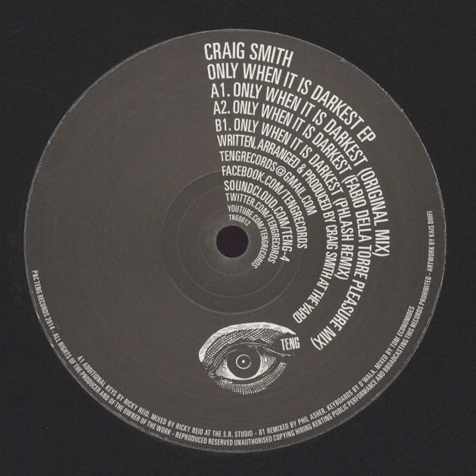 Craig Smith - Only When It Is Darkest EP