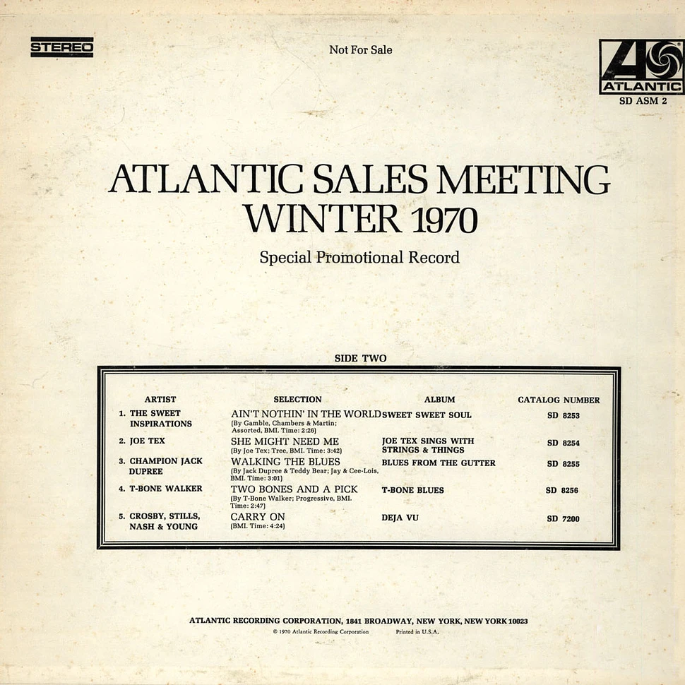 V.A. - Atlantic Sales Meeting - Winter 1970