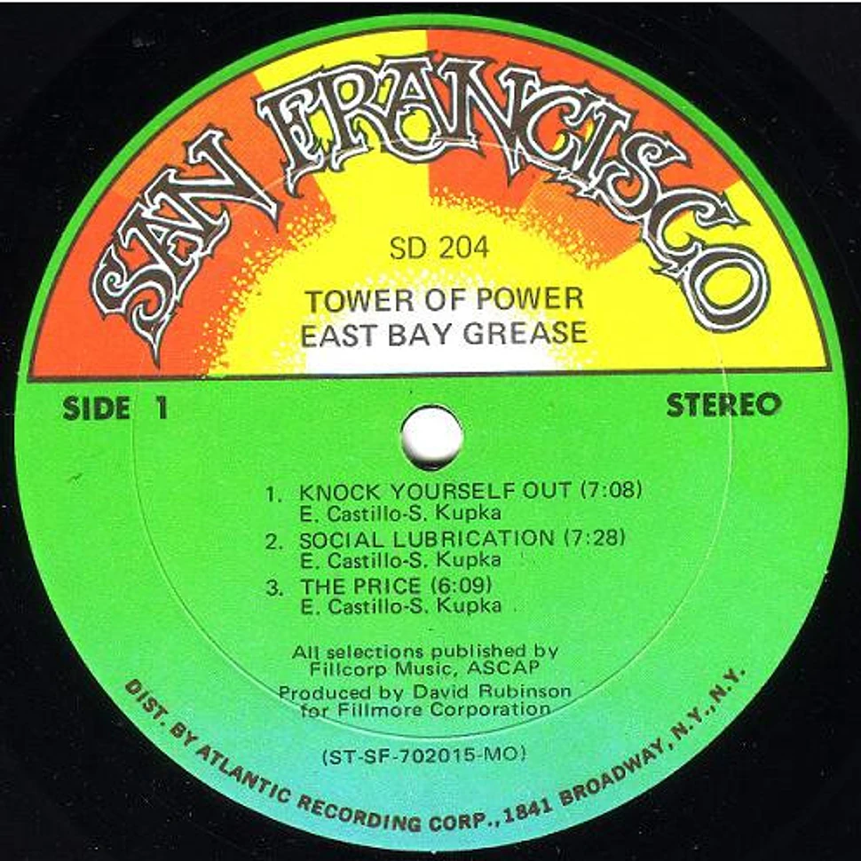 Tower of Power outlets East bay Gease Vinyl LP