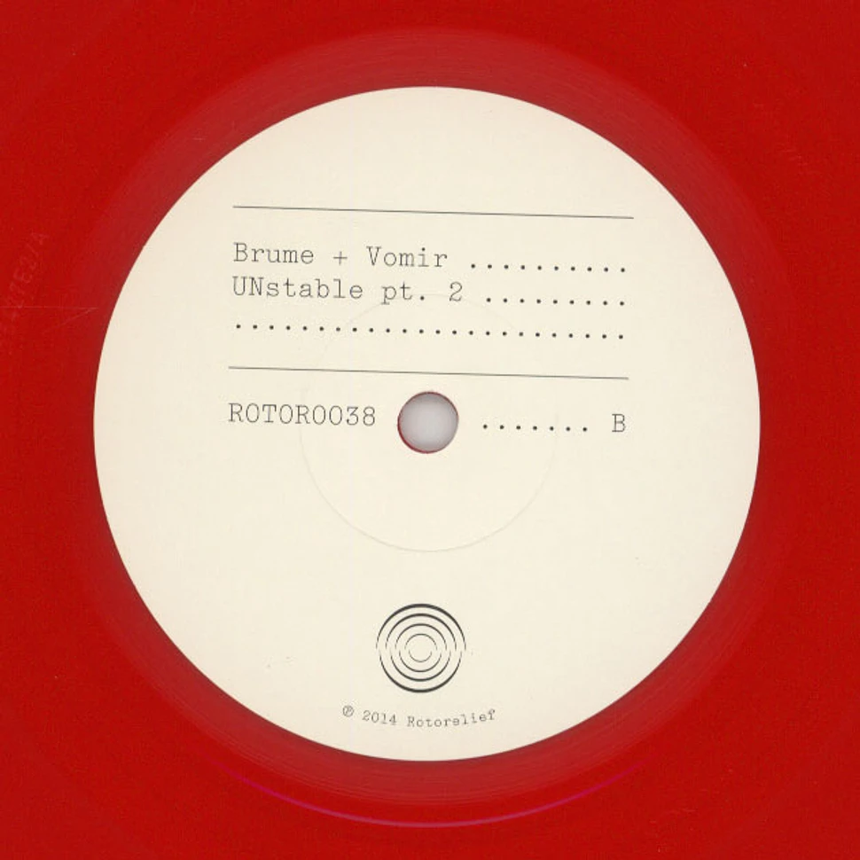 Brume & Vomir - Unstable Red Vinyl Edition