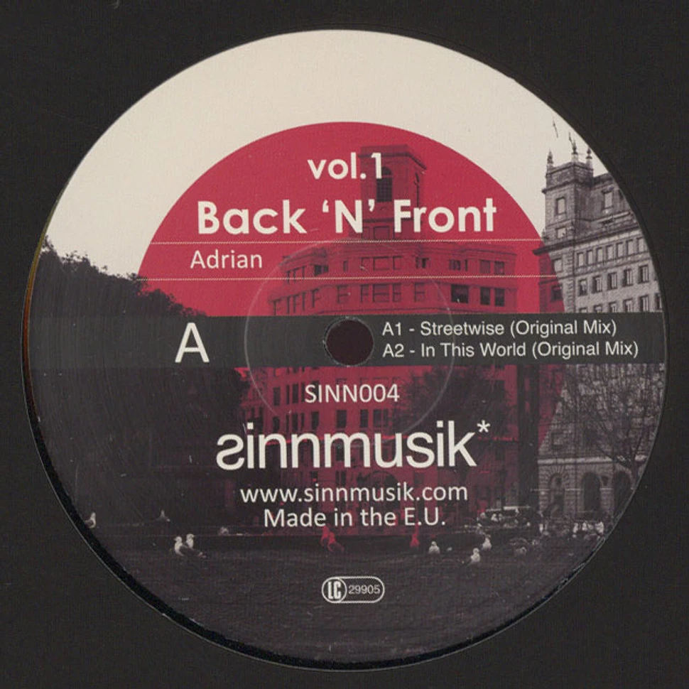 Adrian / Vague Recollection - Back'N'Front Volume 1