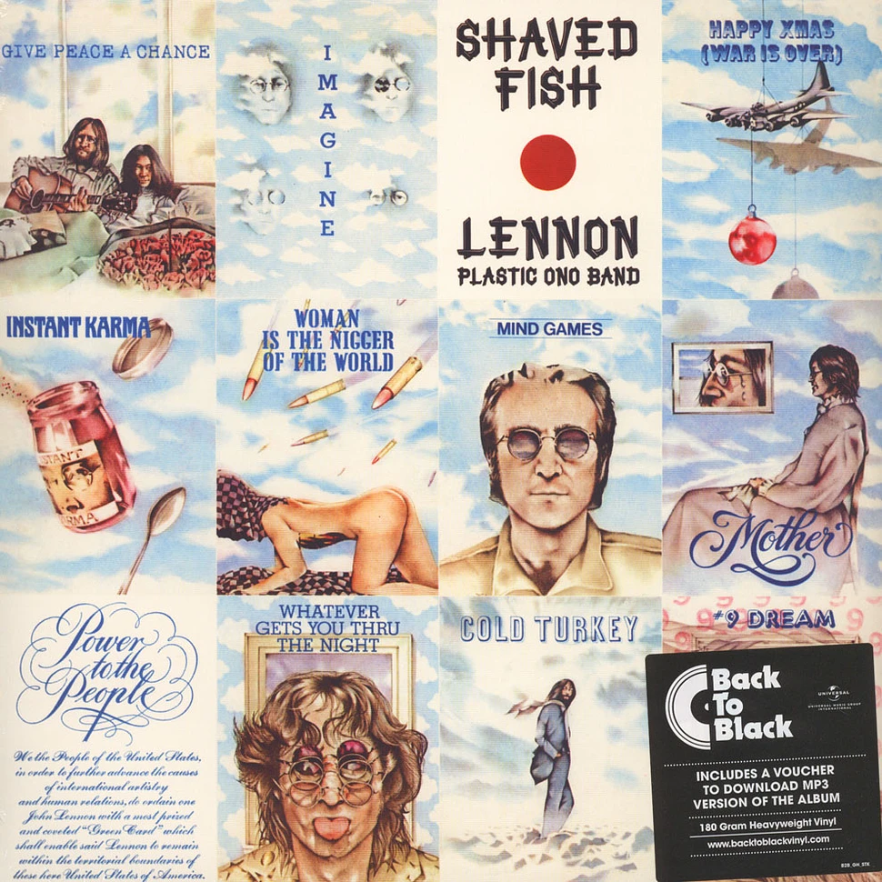 John Lennon & Plastic Ono Band - Shaved Fish Back To Black Edition
