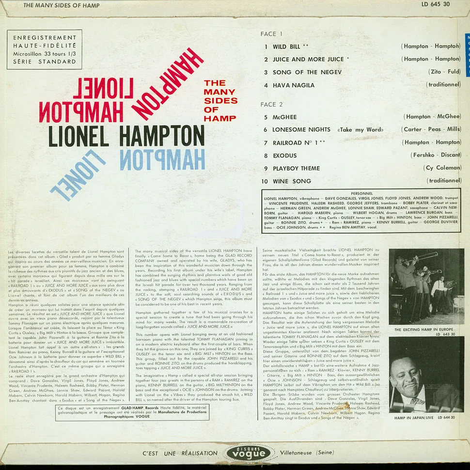 Lionel Hampton - The Many Sides Of Hamp