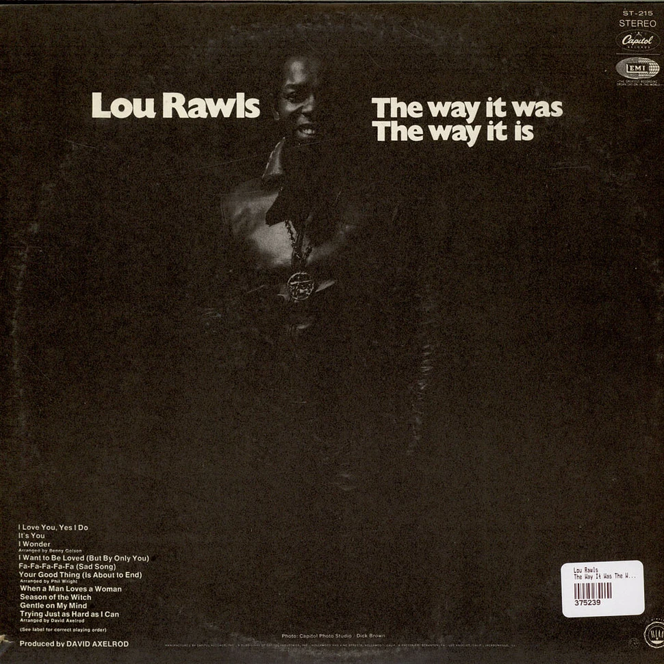 Lou Rawls - The Way It Was, The Way It Is