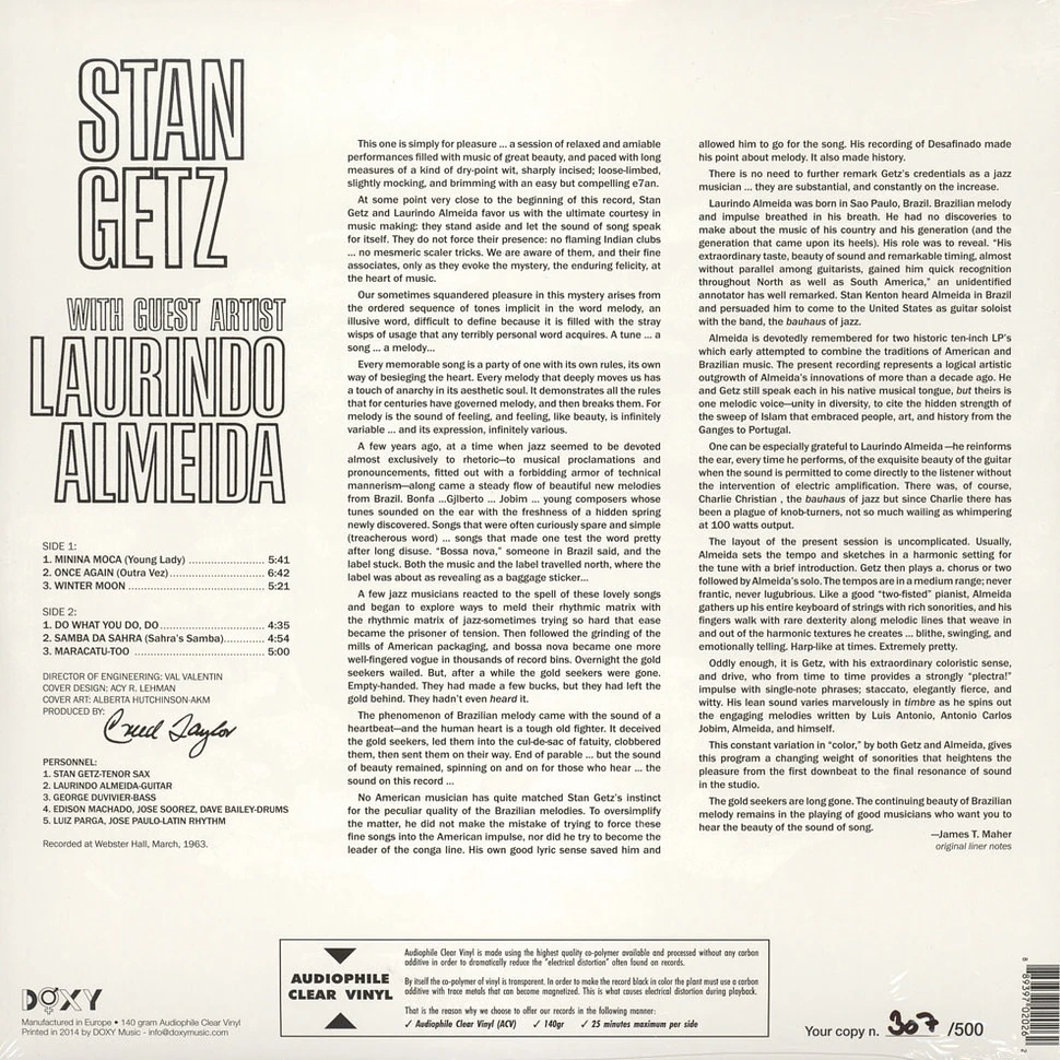 Stan Getz - With Guest Artist Laurindo Almeida