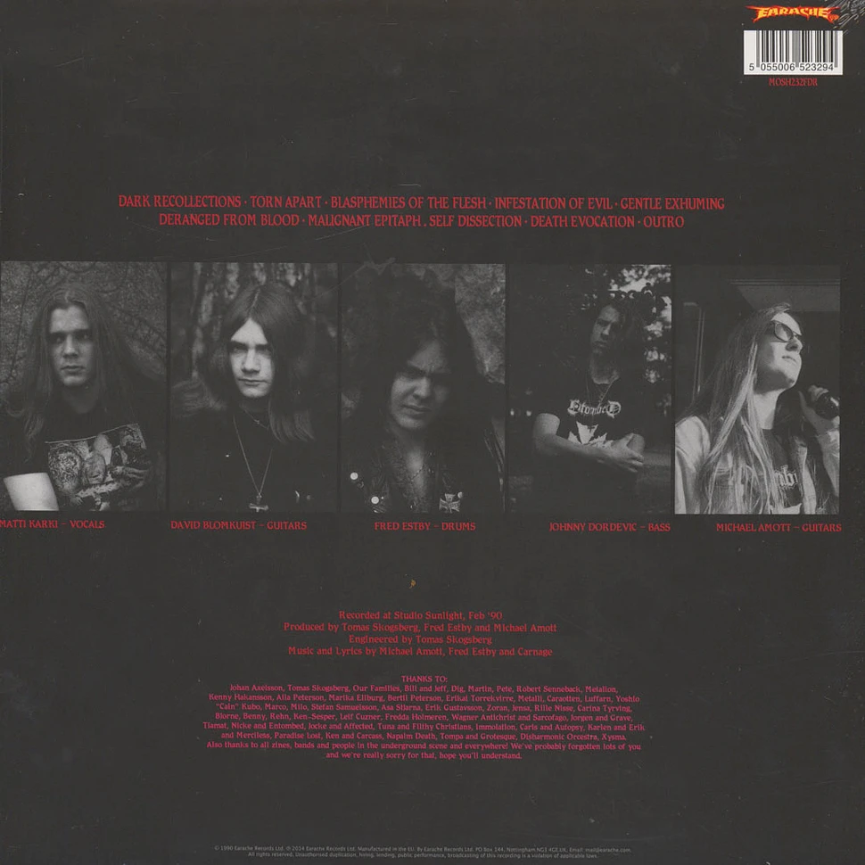Carnage - Dark Recollections Black Vinyl Edition