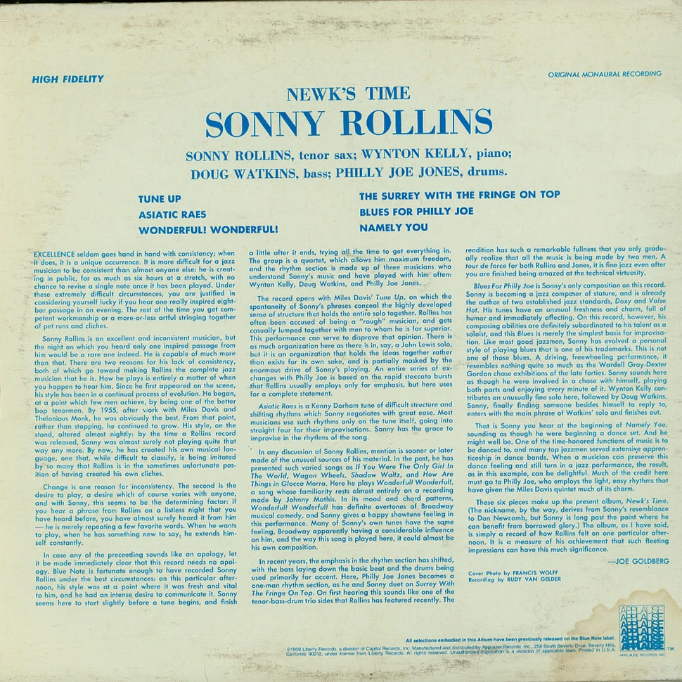 Sonny Rollins - Newk`s Time
