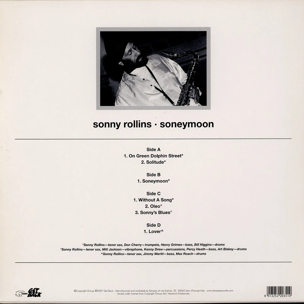 Sonny Rollins - Soneymoon