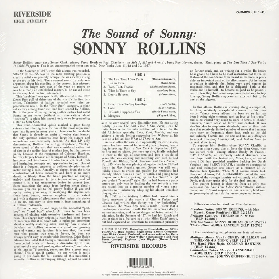 Sonny Rollins - Sound Of Sonny