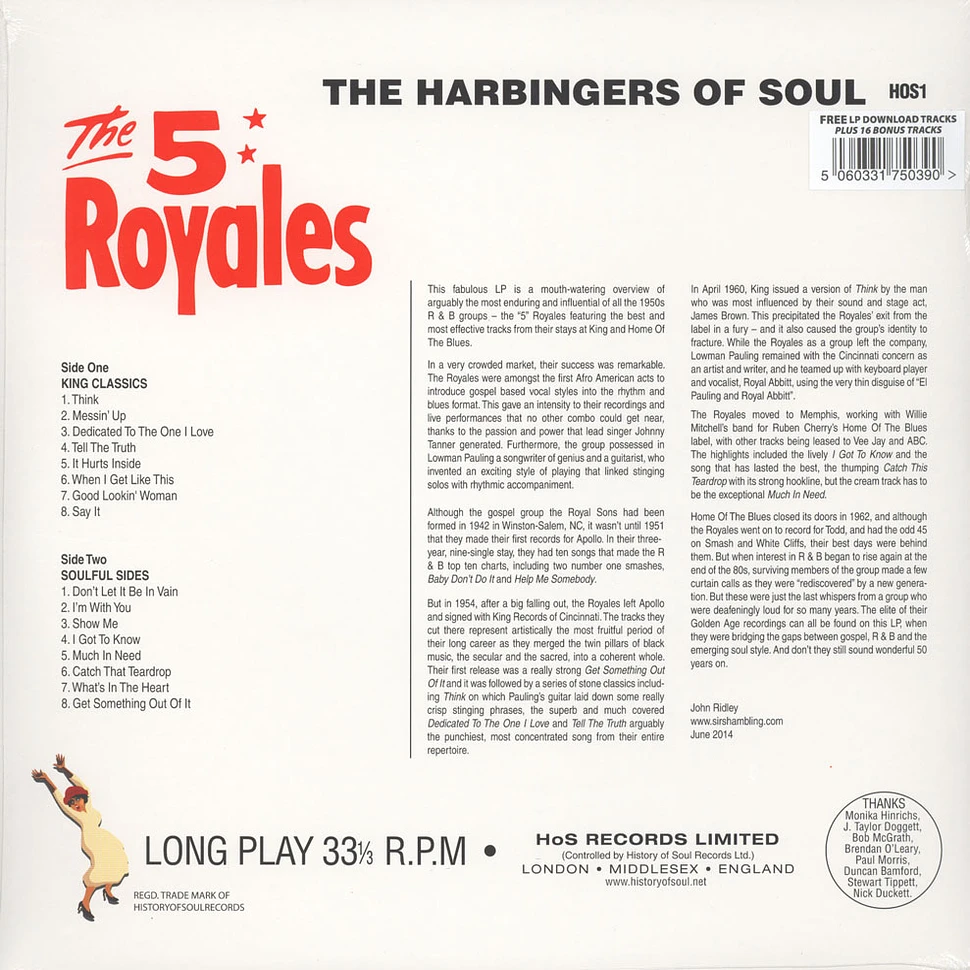 The 5 Royales - The Harbingers Of Soul