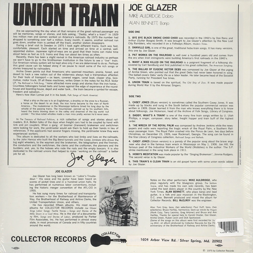 Joe Glazer - Union Train