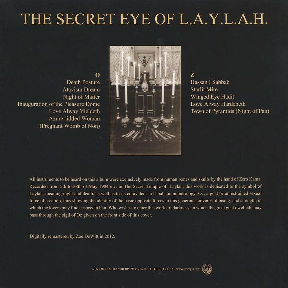 Zero Kama - The Secret Eye Of L.A.Y.L.A.H.