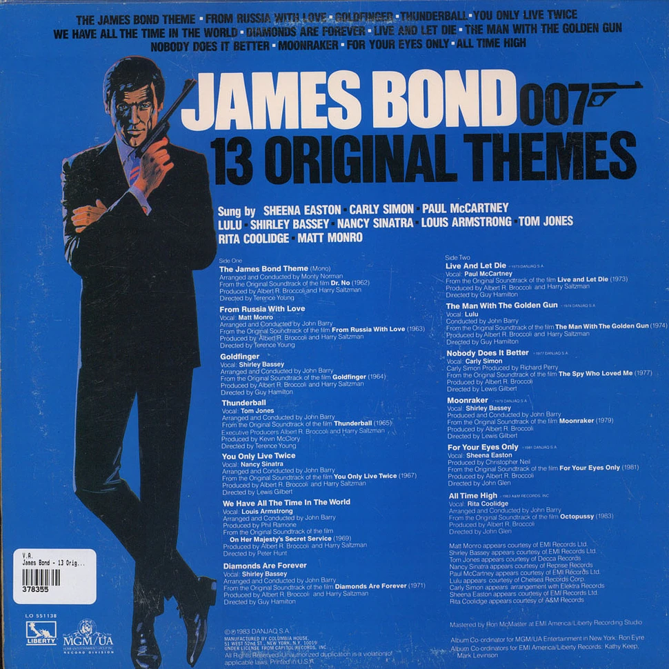 V.A. - James Bond - 13 Original Themes