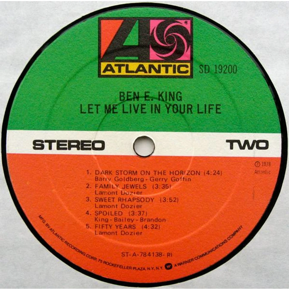 Ben E. King - Let Me Live In Your Life