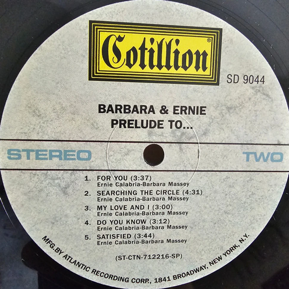 Barbara & Ernie - Prelude To...