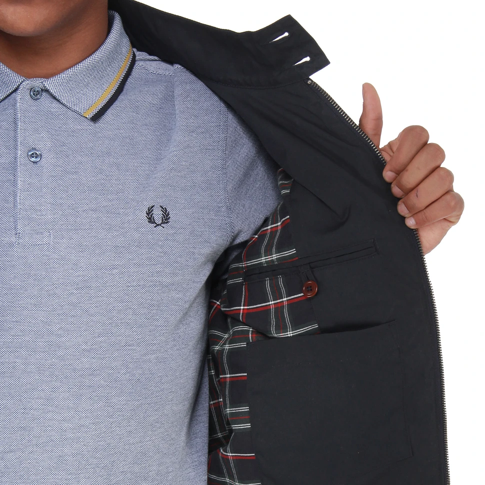 Fred Perry - Waxed Cotton Harrington Jacket