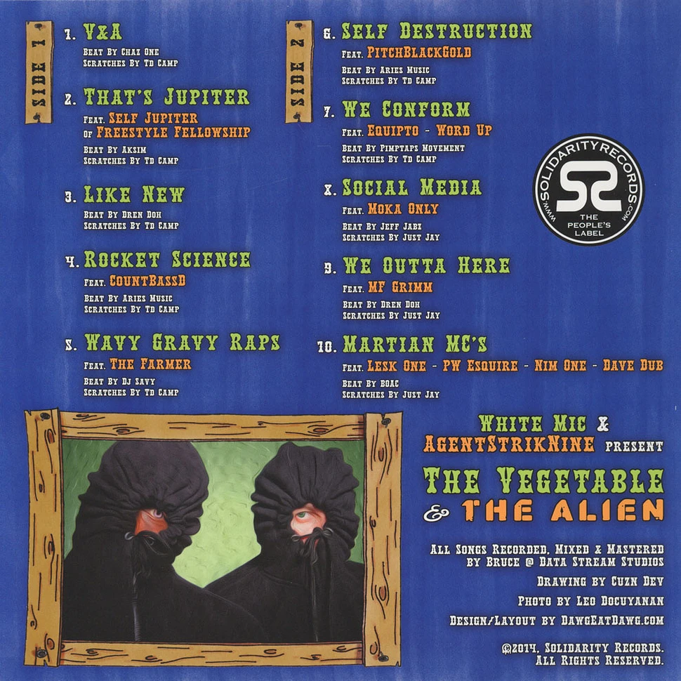 White Mic of Bored Stiff & Agentstriknine - The Vegetable & The Alien